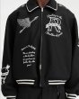 画像8: REPRESENT Angel Embroidery Double Zip Up jacket Stadium Jumper baseball uniform jumper  blouson ユニセックス 男女兼用エンジェル刺繍ダブルジップアップジャケット スタジアムジャンパー スタジャン MA-1  (8)