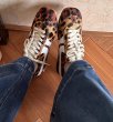 画像9: Harako leather Square toe retro forest gunp lace-up sneakers   Shoes　ハラコスクエアトゥレトロフォレストガンプレースアップスニーカー　 (9)