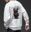 画像4: Violence Bear Print Round Neck Pullover Sweatshirt Jacket  ユニセックス 男女兼用バイオレンスベア熊 スウェット トレーナー (4)