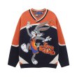 画像4: Bugs Bunny basketball knit V-neck sweater knit　ユニセックス 男女兼用バッグズバニーバスケットボール編み込み Vネックセーター　ニット (4)