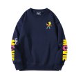 画像2: Unisex Simpson Simpsons Sleeve Spra Print Sweat Pullover 男女兼用 ラウンドネック シンプソン シンプソンズ ショルダースプレー プリント スウェット トレーナー プルオーバー (2)