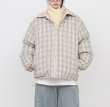 画像10: Unisex Color block check pattern reversible down jacket　男女兼用カラーブロックチェック柄リバーシブル 中綿 ダウン ジャケット (10)