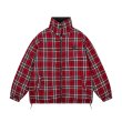 画像5: Unisex Color block check pattern reversible down jacket　男女兼用カラーブロックチェック柄リバーシブル 中綿 ダウン ジャケット (5)