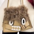 画像4: Fur & Leather Monster One Shoulder Crossbody Shoulder Bag　ファー＆レザーモンスターワンショルダークロスボデーショルダーバッ (4)