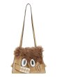 画像1: Fur & Leather Monster One Shoulder Crossbody Shoulder Bag　ファー＆レザーモンスターワンショルダークロスボデーショルダーバッ (1)