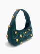 画像4: Bijou studded shoulder bag arm pito bag Hobo bag ビジュー スタッズ 付きショルダーバッグ アームピトバッグ (4)