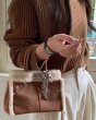 画像10: Square Lambswool Matte Leather Tote Shoulder Crossbody Bag　スクエアラムウールマットレザートートショルダークロスボディーバッグ (10)