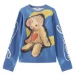 画像1: Bear graffiti paint oversized Long Sleeve T-shirts pullover テディベア  グラフィティ グラフィック 手書き風ペイント オーバーサイズ ロングスリーブTシャツ 長袖 (1)