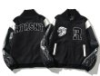 画像1: Tiger and letter logo embroidery stadium jacket  baseball uniform jumper  blouson ユニセックス 男女兼用タイガー＆レターロゴ刺繍レザースリーブ ヒップホップ スタジアムジャンパー スタジャン MA-1 ボンバー  (1)