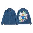 画像3: 3MODE SISTER Donald Duck graphic paint graffiti denim jacket G Jean Jacket blouson ユニセックス 男女兼用 ドナルドダック 落書き グラフィティペイント グラフィックペイント デニムGジャケット ブルゾン (3)