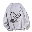 画像3: Unisex Drunk Drummer print  Crew Neck Sweatshirt Pullover 男女兼用 ラウンドネック ドランクドラマ―プリント スウェット トレーナー プルオーバー (3)