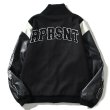 画像3: Tiger and letter logo embroidery stadium jacket  baseball uniform jumper  blouson ユニセックス 男女兼用タイガー＆レターロゴ刺繍レザースリーブ ヒップホップ スタジアムジャンパー スタジャン MA-1 ボンバー  (3)