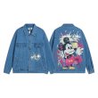 画像3: 3MODE SISTER Mickey Mouse graphic paint graffiti denim jacket G Jean Jacket blouson ユニセックス 男女兼用 ミッキー ミッキーマウス 落書き グラフィティペイント グラフィックペイント デニムGジャケット ブルゾン (3)