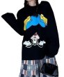 画像1: Unisex Upside-down Goofy Print Long Sleeve T-Shirt  男女兼用 ユニセックス 逆さまグーフィープリント 長袖Tシャツ  (1)