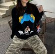 画像3: Unisex Upside-down Goofy Print Long Sleeve T-Shirt  男女兼用 ユニセックス 逆さまグーフィープリント 長袖Tシャツ  (3)