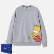 画像3: Unisex Simpson x NASA Print Crew Neck Sweatshirt Pullover 男女兼用 ラウンドネック シンプソン×NASAナサプリント スウェット トレーナー プルオーバー (3)