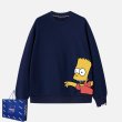 画像5: Unisex Simpson x NASA Print Crew Neck Sweatshirt Pullover 男女兼用 ラウンドネック シンプソン×NASAナサプリント スウェット トレーナー プルオーバー (5)