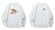 画像1: Unisex Zipper & Face-out Bear  Crew Neck Sweatshirt Pullover 男女兼用 ラウンドネック ファスナー＆顔出しベア熊プリント スウェット トレーナー プルオーバー (1)