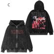 画像3: Nirvana Retro Old Washed Zip Hoodie Sweatshirt Jacket(1)　ユニセックス男女兼用 ニルヴァーナ  レトロ オールド ウォッシュド ジップ フーディスウェットシャツ ジャケット(1)　 (3)