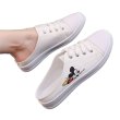 画像2: Women's Mickey Mouse canvas Half sneakers slippers  ミッキーマウス キャンバスハーフ スニーカー　　スリッパ (2)