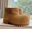 画像6: New retro big toe chunky leather sheepskin boots  ビッグトウプラットフォームレザーブーツ (6)