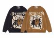 画像3: Unisex Hip Hop Boy Knitted Sweater Pullover  男女兼用 ラウンドネックヒップホップボーイ編み込みセータープルオーバー (3)