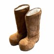 画像16: New retro big toe chunky leather sheepskin boots  ビッグトウプラットフォームレザーブーツ (16)