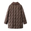 画像2: Quilted down mid-length coat jacket　キルティングダウンコート ジャケット (2)