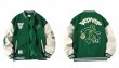 画像2: Unisex Basketball Embroidery stadium jacketbaseball uniform jumper  blouson ユニセックス 男女兼用バスケットボール刺繍スタジャンスタジアムジャンパー スタジャン MA-1 ボンバー  (2)