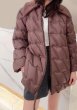 画像4: Quilted down mid-length coat jacket　キルティングダウンコート ジャケット (4)