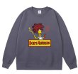 画像1: Unisex Bart Simpson BOB'S HURDERS logo round neck sweatshirt   Pullover  男女兼用 バートシンプソンBOB'S HURDERSロゴラウンドネック スウェット トレーナー プルオーバー (1)