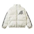 画像4: Street Embroidered Leather Down Jacket　ユニセックス 男女兼用 レザーストリート刺繍レザーダウンジャケットジャンパー スタジャン  (4)