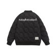 画像5: Unisex Quilted Print Logo Down Baseball Jacket Jumper stadium jacket baseball uniform  blouson ユニセックス 男女兼用ロゴキルティングダウンスタジアムジャンパー スタジャン MA-1 ボンバー  (5)