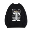 画像5: Unisex Angry Tom & Jerry Parker round neck hooded sweater ユニセックス男女兼用  トム と ジェリープリント フーディー パーカー スウェット トレーナー (5)