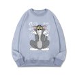 画像7: Unisex Angry Tom & Jerry Parker round neck hooded sweater ユニセックス男女兼用  トム と ジェリープリント フーディー パーカー スウェット トレーナー (7)