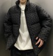 画像4: Stand collar mesh woven down jacket　ユニセックス 男女兼用 スタンドカラーメッシュ編み込みダウンジャケットジャンパー (4)