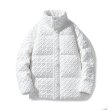 画像2: Stand collar mesh woven down jacket　ユニセックス 男女兼用 スタンドカラーメッシュ編み込みダウンジャケットジャンパー (2)