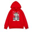 画像17: Unisex Angry Tom & Jerry Parker round neck hooded sweater ユニセックス男女兼用  トム と ジェリープリント フーディー パーカー スウェット トレーナー (17)