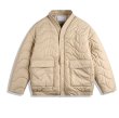 画像2: V-neck no-collar quilted jacket coat down jacket　ユニセックス 男女兼用V ネックノーカラー キルティングダウンジャケット (2)