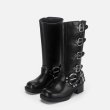 画像6: 24 Vintage Real Leather Buckle boots Boots ヴィンテージ加工 バックル付き エンジニア サイドゴア ウエスタン ブーツ (6)