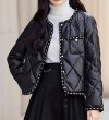 画像5: Quilted down pearl trim jacket coat 　キルティングダウンパールトリミング ジャケットコート (5)