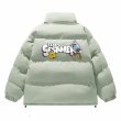 画像6: Unisex Sesame Street Stand Collar Down Coat Jacket　ユニセックス 男女兼用 セサミストリート スタンドカラープリントダウンジャケットジャンパー スタジャン  (6)