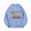 画像5: Unisex Simpson Family x Donut Print Sweat Pullover 　男女兼用 ラウンドネック  シンプソンズ ファミリー×ドーナッツ プリント スウェット トレーナー プルオーバー男女兼用 ラウンドネック シンプソン シンプソンズ ファミリー ボックスロゴプリント スウェット トレーナー プルオーバー (5)