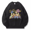 画像3: Unisex Simpson Family x Donut Print Sweat Pullover 　男女兼用 ラウンドネック  シンプソンズ ファミリー×ドーナッツ プリント スウェット トレーナー プルオーバー男女兼用 ラウンドネック シンプソン シンプソンズ ファミリー ボックスロゴプリント スウェット トレーナー プルオーバー (3)