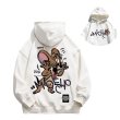 画像1: Tom and Jerry Jerry print hoodie Sweatshirt  ユニセックス男女兼用 トム＆ジェリ ジェリープリント フーディ スウェット (1)