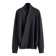 画像2: Unisex Simple deformed plain knit sweater cardigan ユニセックス男女兼用 シンプル 変形無地ニット セーターカーディガンニット (2)