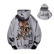 画像2: Tom and Jerry Jerry print hoodie Sweatshirt  ユニセックス男女兼用 トム＆ジェリ ジェリープリント フーディ スウェット (2)