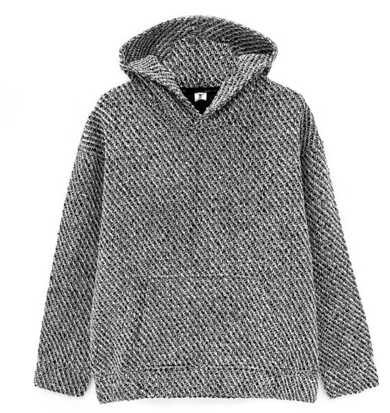 画像1: Tweed hoodie pullover sweatshirt　ユニセックス男女兼用ツイードフーディープルオーバースウェット (1)