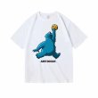 画像1: Unisex Cookie Monster × Jordan Just do eat Logo Tshirt 男女兼用 クッキーモンスター× ジョーダン ロゴ Tシャツ (1)