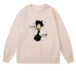 画像2: Unisex Homer Simpson print round neck sweatshirt　男女兼用 ホーマーシンプソンラウンドネック  プリント スウェット トレーナー プルオーバー (2)